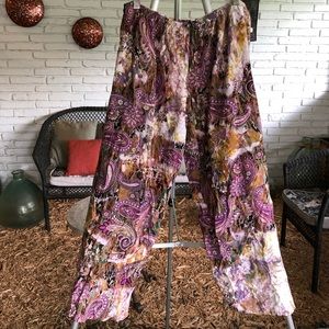 Trippy bohemian flowy pants